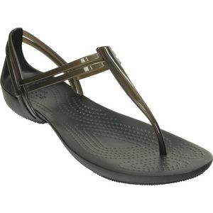 Crocs Black Isabella T-Strap Sandals Size 8